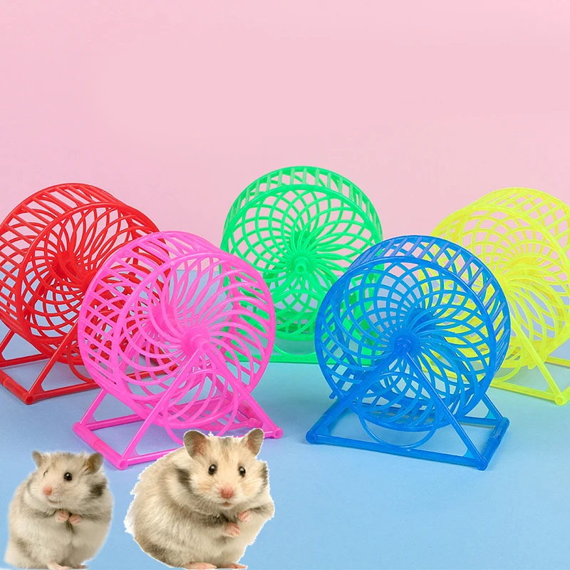 Rueda De Ejercicio Para Hámster - Madera Natural, Ideal Para Pequeñas Mascotas