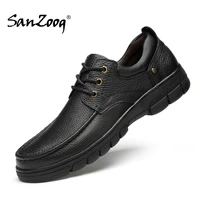 Autumn Winter Genuine Leather Shoes Men Casual For Adult Chaussure Homme Cuir Black Brown Scarpe Uomo Eleganti Big Size 48 49 1