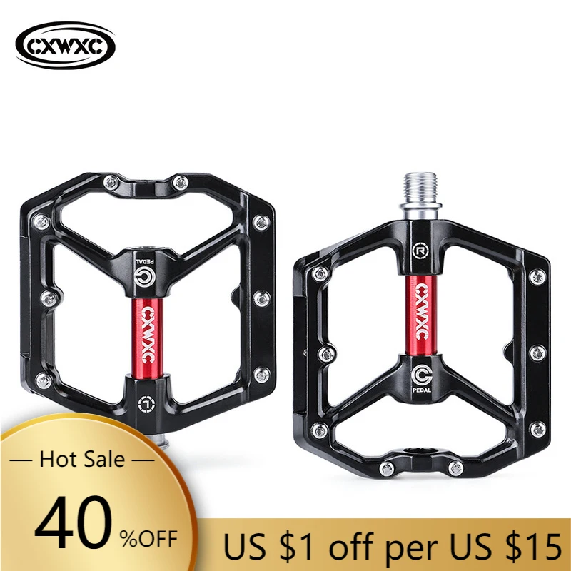 CXWXC Bicycle Pedal Wear Resistance Anti Slip Aluminum Alloy Frame Safe High Lubrication Bike Accessories For MTB Mountain | Спорт и