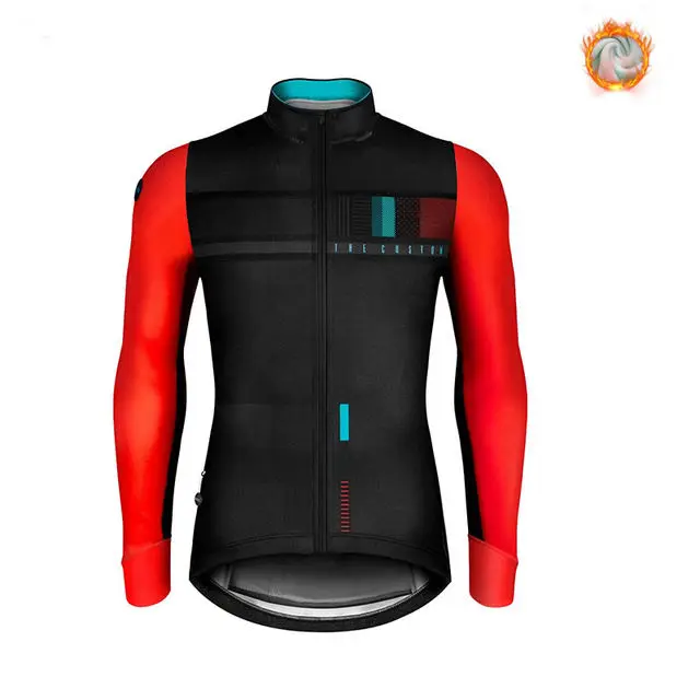 cycling jersey 12 Зимняя одежда для велоспорта, одежда для езды на велосипеде с длинным рукавом, комплект Джерси для верховой езды, термальный флисовый Майо, Ropa Ciclismo Invierno, сохраняющий тепло - Цвет: cycling jersey 12