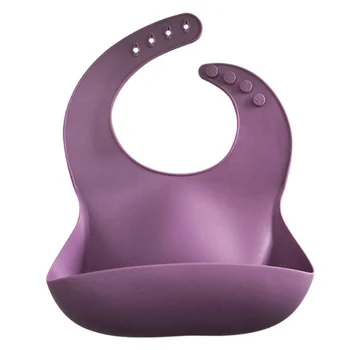 

Newborns Solid Silicone Baby Feeding Bibs Cloths Bandana Fashionable Aprons Babador Breastplate Baby Stuff Best Gifts