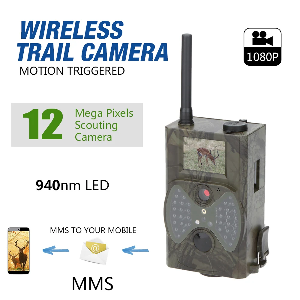 

HC500M 16MP Trail Camera MMS GSM GPRS SMS Trap photo Wild Hunting Camera HC-550M Wildlife Camera For Hunting Foto