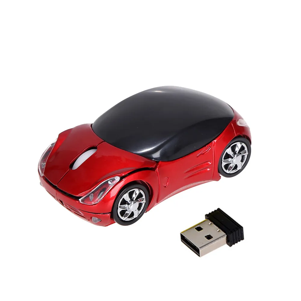 Car Design 2.4G Wireless Mouse Cute Cartoon Computer Small Mice For Girl 1600DPI 3D USB Optical Mause Gamer For Laptop PC Gift pink gaming mouse Mice