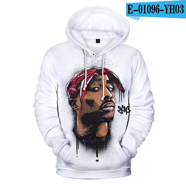 Хип-хоп 2pac 3d Толстовка с капюшоном для мужчин весенние пуловеры с принтом Rapper толстовки с Тупаком топы с длинными рукавами брендовая куртка одежда - Цвет: 3dwy-1088