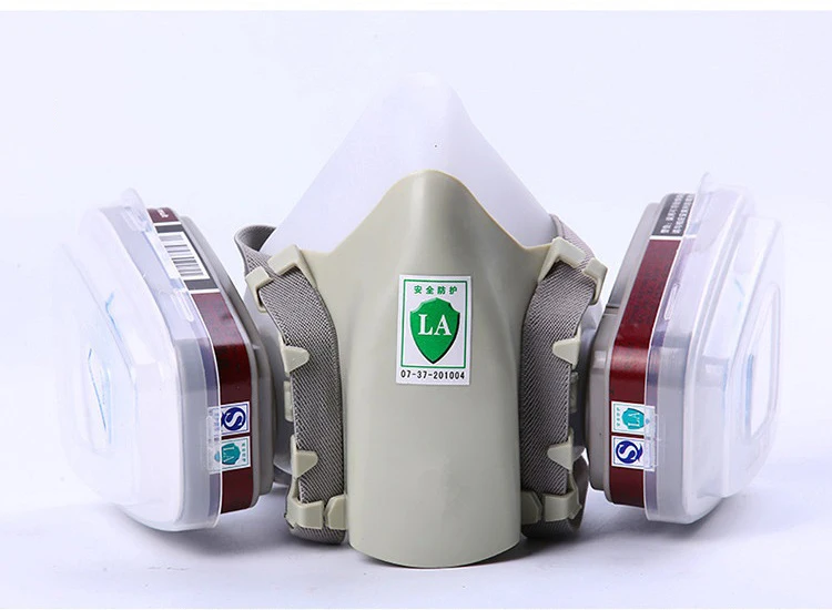 Противогаз Пылезащитная полумаска с очками спрей краска формальдегид химической промышленности пестицидов активированный уголь защитная маска