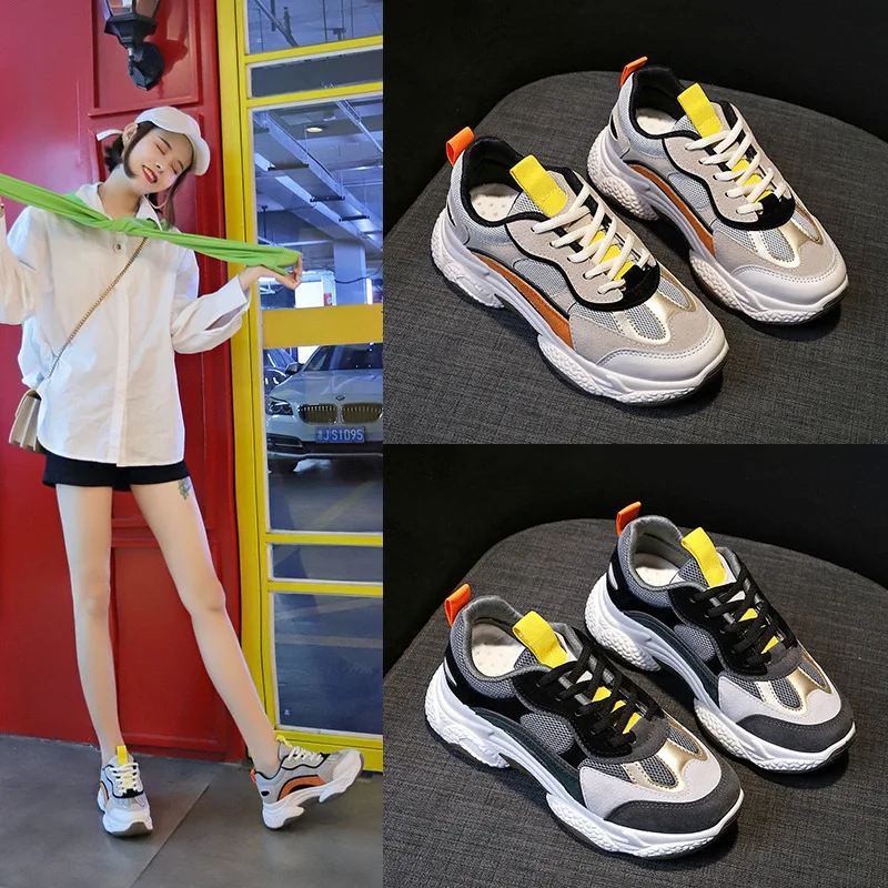 

Woman Platforms Sneakers 2019 spring & autumn fashion Causal shoes women Sneakers white Chunky Sneakers Women's Vulcanize Shoes
