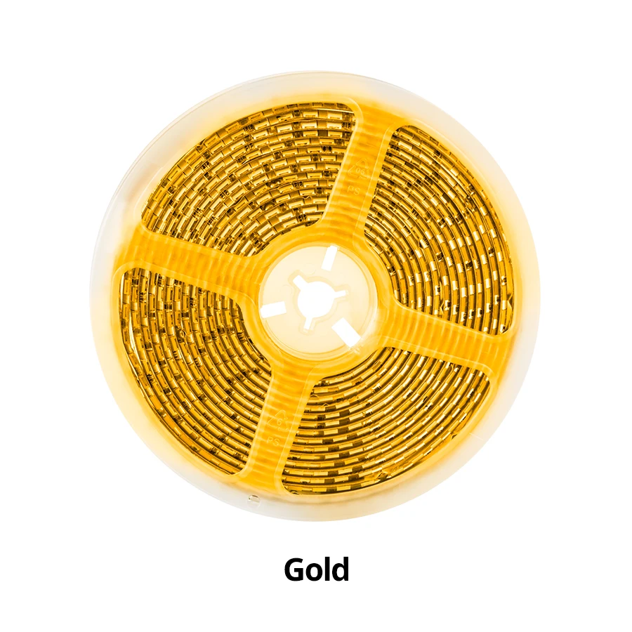 Gold 5054 12V 5M 40W 120 LEDs/M свет с водонепроницаемой лентой DC12V Яркий белый/теплый белый/голубой лед/красный/зеленый/синий/натуральный-белый - Испускаемый цвет: Gold