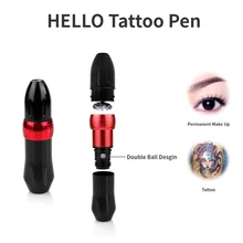 Горячая профессиональная татуировка ручка Перманентный макияж тату машины мощный тихий двигатель DC кабель питания пистолеты машина