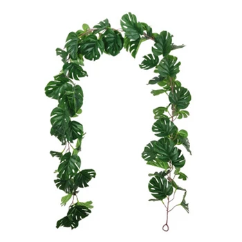 

Artificial Green Planting Rubber Rattan Wedding Setting Decoration Flower Rattan Arch Winding