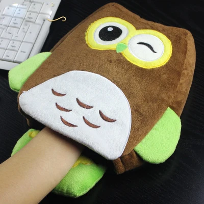 Brown USB термальный игровой коврик для мыши зимний обогреватель коврик для мыши милый мультяшный зимний ручной обогреватель для дома и офиса Подогреватели рук - Color: Brown