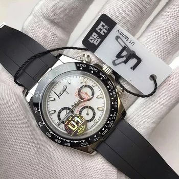 

top Luxury AAA Brand Watch men day-tona automatic self-wind U1 factory Rubber sapphire glass sweep movement all sub dials works