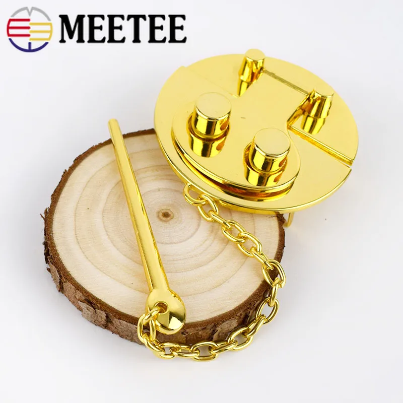 Meetee 1 шт./3 шт./5 шт. 58 мм металлическая круглая игла заглушка замок сумка с пряжкой булавки пряжки замок DIY сумки аппаратные средства декор материал аксессуары