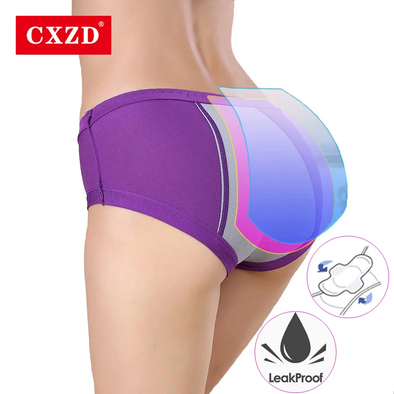 CXZD,, женское нижнее белье для менструального периода, женские трусики из модала, удлиненные, физиологические, герметичные трусики, женские трусы