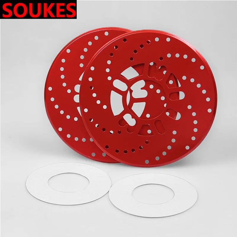 red 2pcs Car Emblem Tire Wheel Hub Brake Cover For Alfa Romeo 159 Kia Ceed Rio Cerato Sportage Subaru Foreste Impreza Saab - Название цвета: red
