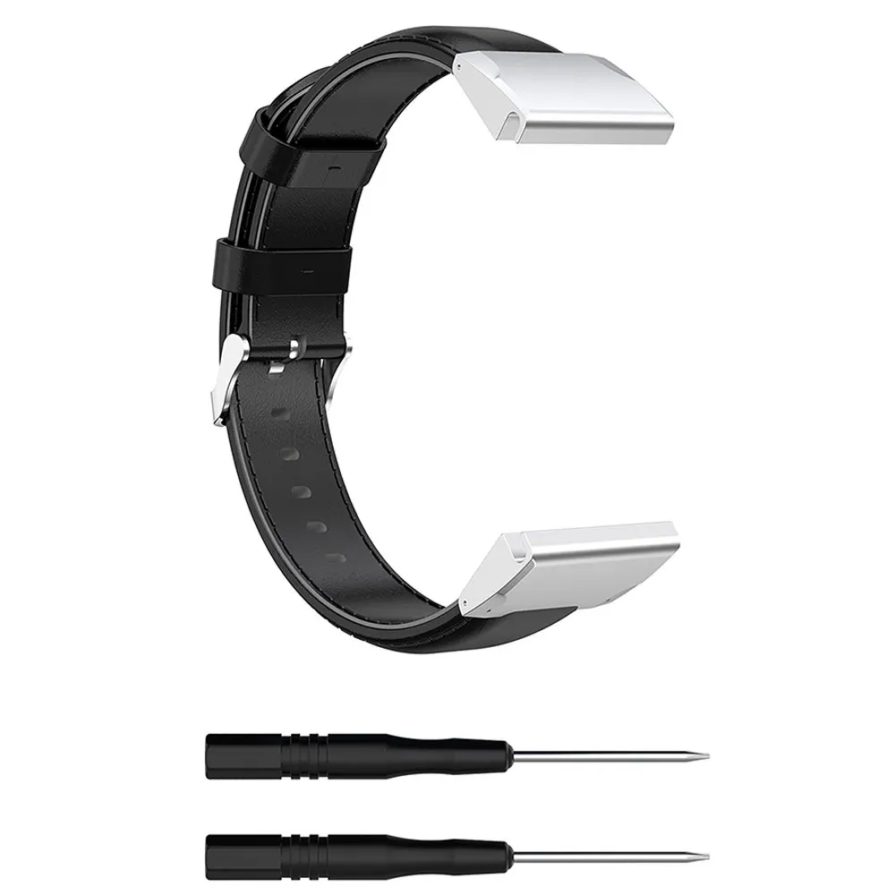 Black Кожаный универсальный ремешок 22 мм для часов Garmin Fenix5 ремешок для наручных браслетов роскошный ремешок для часов Garmin Fenix5 - Цвет: Black