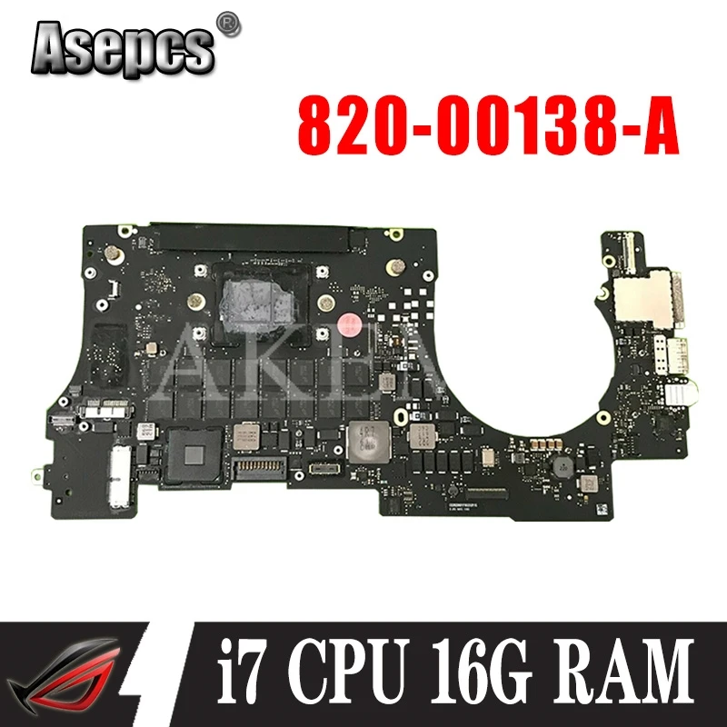 661-02524 Retina For MacBook Pro 15&quot Logic Board 2.2GHz i7 16GB IG A1398 Year Motherboard PCB 820-00138-A | Компьютеры и офис