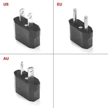 

50pcs US To EU Plug Converter Euro European To American China Australian New Zealand Travel Power Adapter AC Electrical Plug