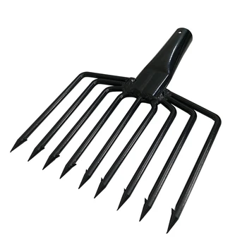 

OLOEY Fishing Tools Stainless Steel Prong 9 prong Harpoon Fish Fork Fishing Ice Breaker Accessory Tackle Tool