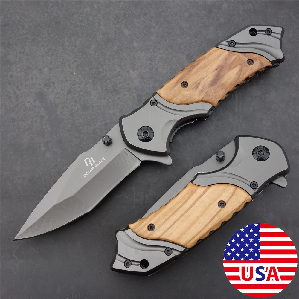 Bushcraft Folding Blade Fold Knife Tactical Knives Kydex Hunting