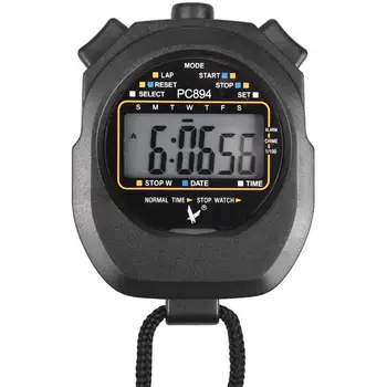 

LEAP PC3830A Professional Stopwatch Large-screen Digital LCD Timer Chronograph Counter with 3 Row 30 Memories Stop Watch