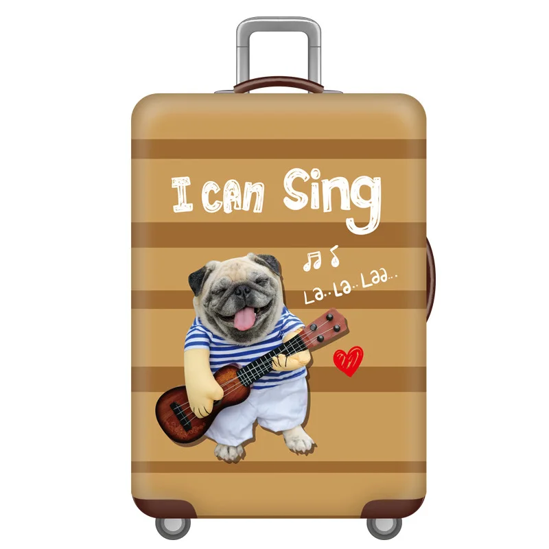 B Luggage cover Дорожный багажный Защитный чехол, эластичный чехол для тележки, пылезащитный чехол для 18-32 дюймов, чехол Чехол, аксессуары для путешествий HW666 - Цвет: B Luggage cover