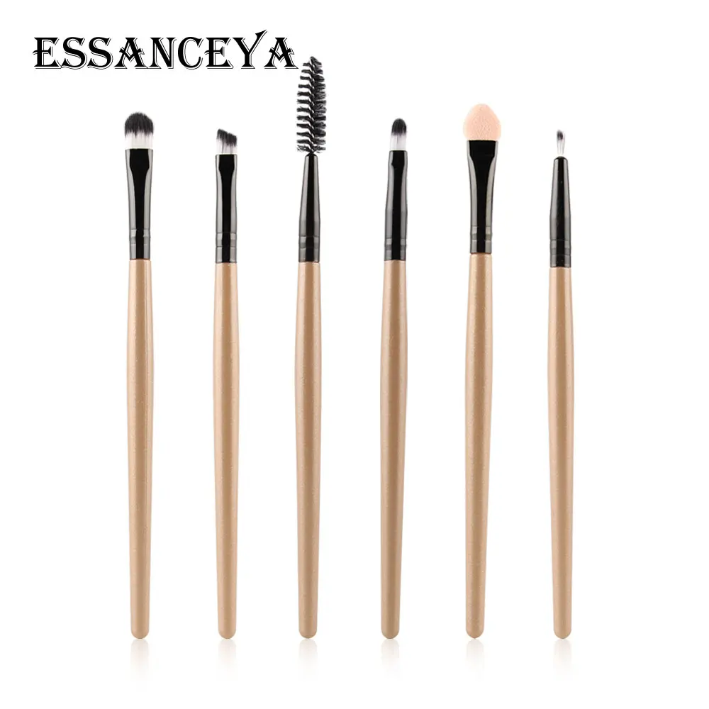 ESSANCEYA Pro 6-18Pcs Cosmetic Makeup Brushes Foundation Eye shadow Eyeliner Fan Make-Up Multipurpose Eye Brushes Cosmetic Tool
