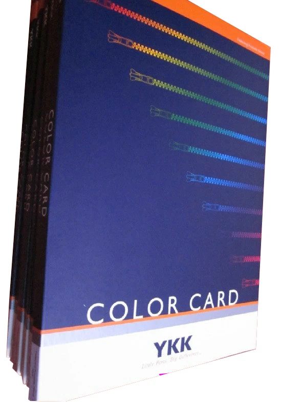 Make for 2017 new original Japanese YKK zipper color cards 582 color zipper industry