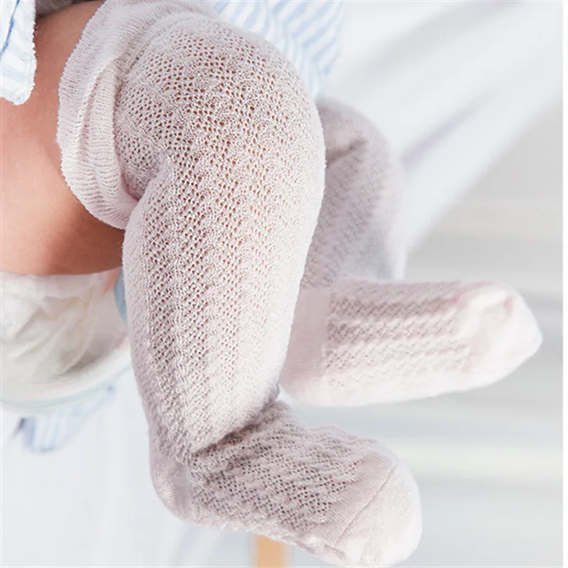 

Infant Stockings Summer Thin Section Newborns Relent Thigh High Socks Baby Mesh Air Conditioner Anti-mosquito Socks Foot Sock