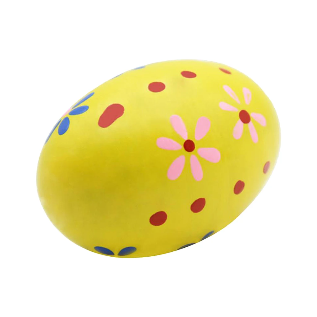 Песочное яйцо шейкер деревянная перкуссия игрушка для детей Малыш Музыка Раннее Обучение - Цвет: Цвет: желтый