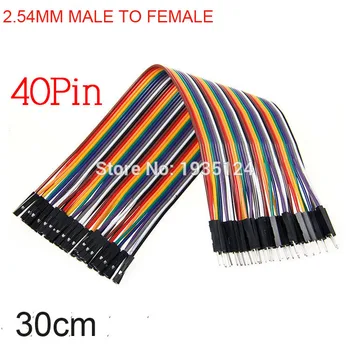 

10PCS Free Shipping 2.54mm Dupond Male to Female Jumper Wire 30CM 40P Breadboard Arduo Cable Assembly