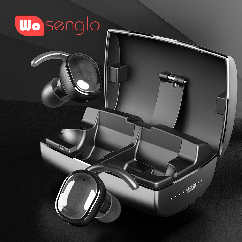 

Aptx/AAC Low latency High Quality Sound Bluetooth 5.0 150h Play time Mic Call Wireless Headphone with 3000 mAh USB Charging Box
