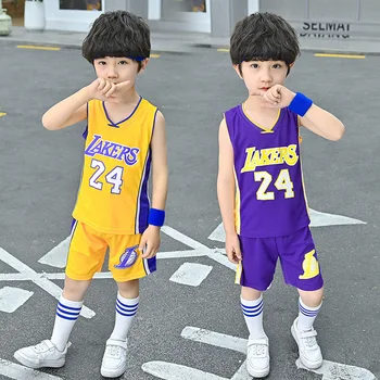 

NBA children's basketball uniforms baby boy jersey suit female baby children's game training sports team clothing baby clothing