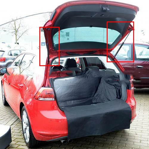Углеродное волокно для vw golf mk7/MQB, Typ5G 2013- задний люк багажника Boot Lift поддерживает газовые стойки газовые пружины амортизаторы