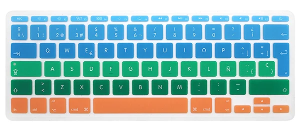 Espainol крышка клавиатуры для macbook air 11 дюймов EU-Enter A1465 A1370 крышка клавиатуры ноутбука силиконовая защитная пленка - Цвет: A