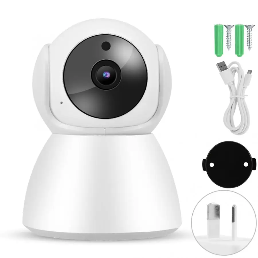 Цвет: желтый IP Камера 720P Wi-Fi IP Babycam 2-полосная Домофон монитор радионяни дома PTZ Камера 110-240V - Цвет: Цвет: желтый