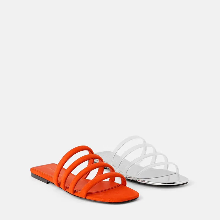 

Summer Sandals Women's New Style Open Toe Simple Flat Versatile A- line with WOMEN'S Sandals Large Size WOMEN'S Shoes
