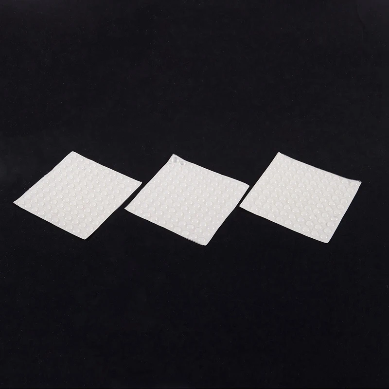 300 Pieces Clear Rubber Feet Adhesive Door Bumpers Pads Sound Dampening Cabinet Buffer Pads, 8.5 by 2.5 mm