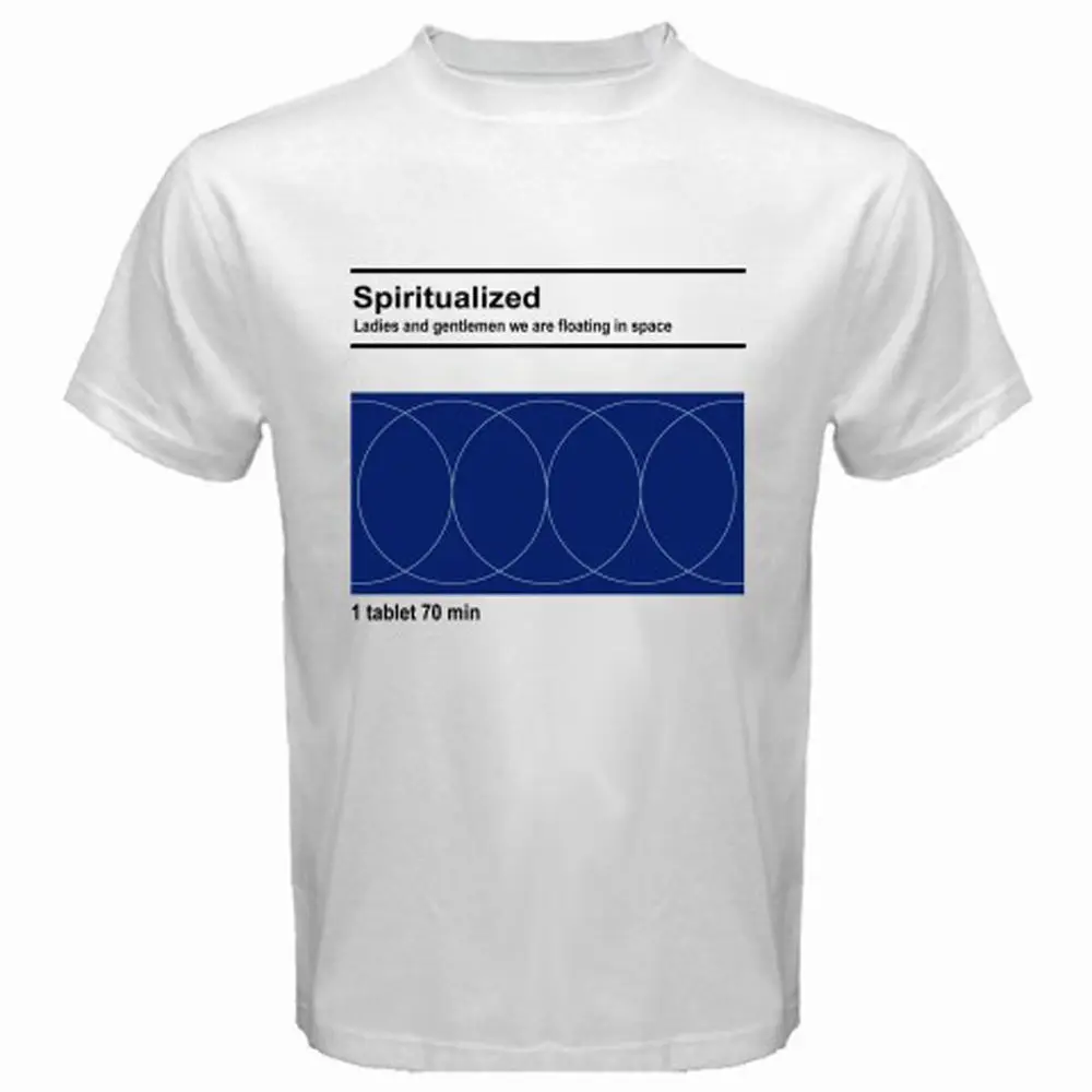 

New Spiritualized Space Rock Band Men'S White T Shirt Size S M L Xl 2Xl Hot 2017 Summer Men'S T Shirt Fashion 016939