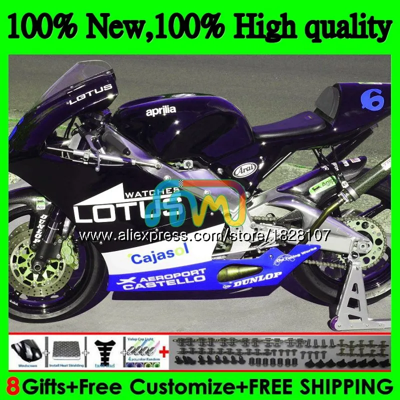 RS125R для Aprilia RS Фиолетовый Синий 125 R RR RS125 99 00 01 02 03 04 05 64BS. 12 RS4 RS-125 1999 2000 2001 2002 2003 2005 обтекатель