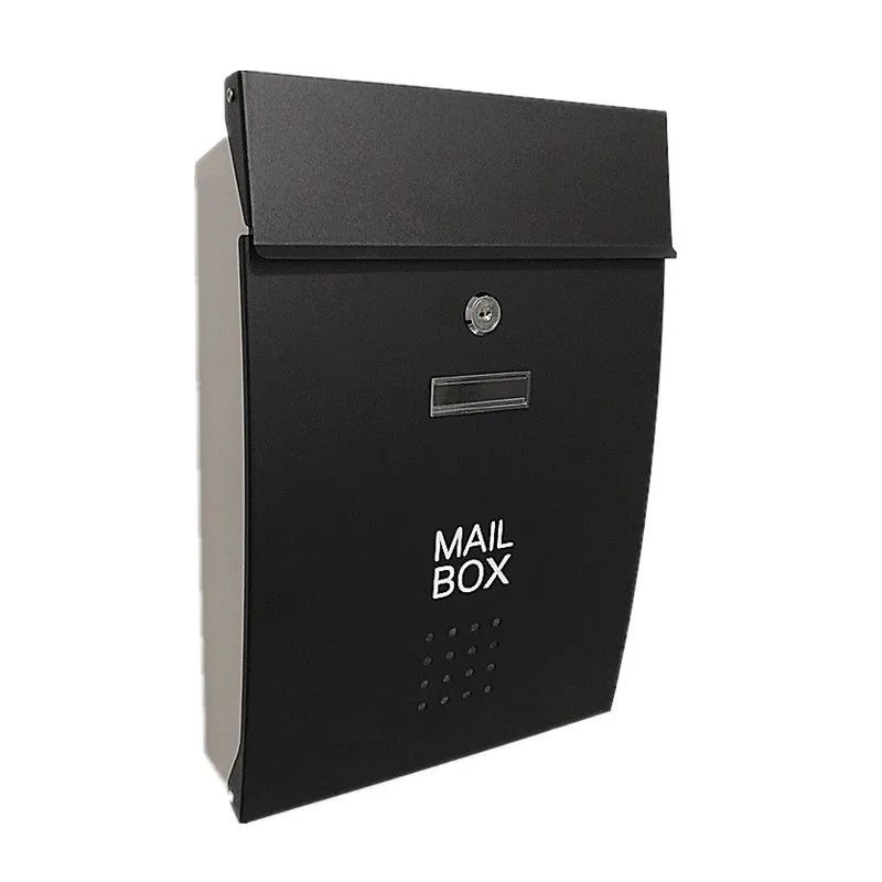 

Handcraft Wood Outdoor Mailbox Gardening High-End Iron Mail Box Mailbox Outdoor Wall Hanging Rainproof and Waterproof