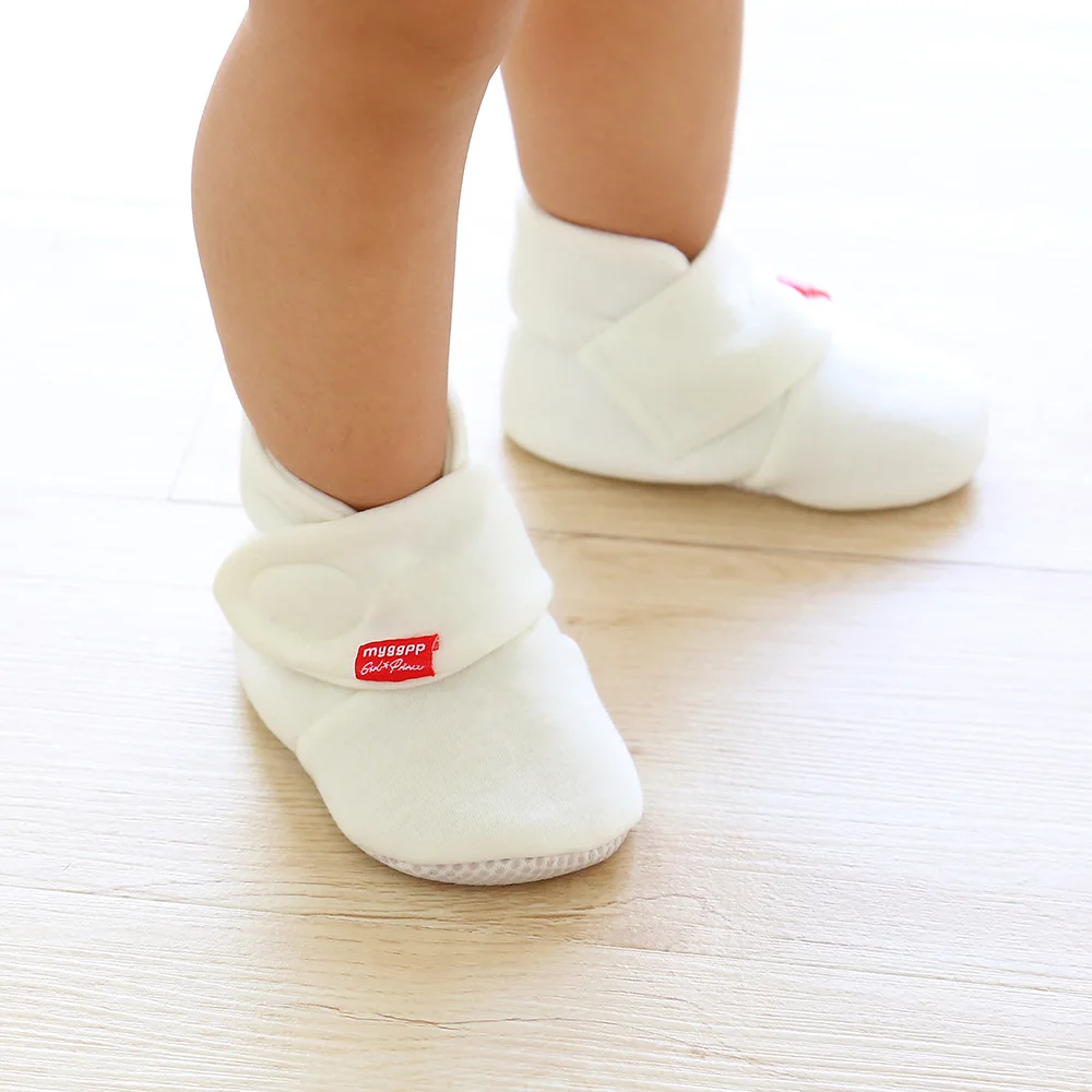 Newborn Baby Socks Shoes Boy Girl Star Toddler First Walkers Booties Cotton Comfort Soft Anti-slip Warm Infant Crib Shoes