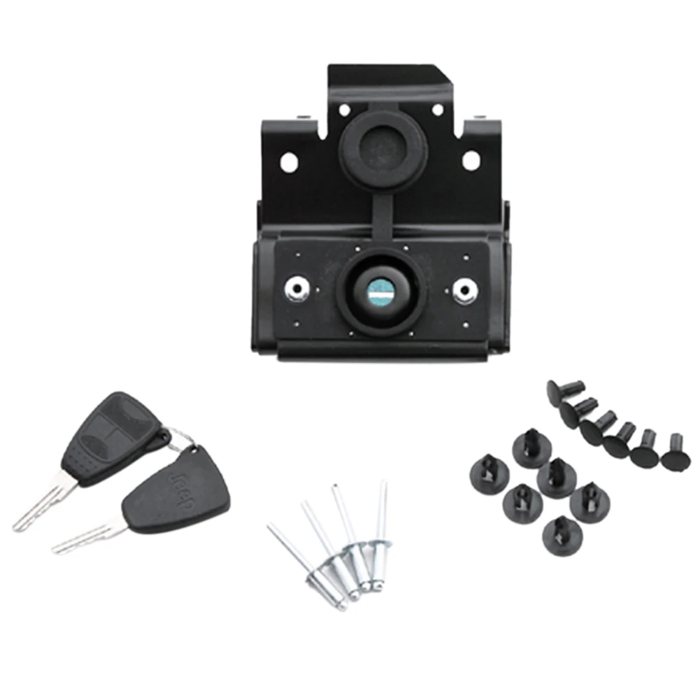 

Car Parts Vehicle Hood Lock Easy Install With Key Metal Fixed Latch Front Engine Anti Theft Styling Accessaries For Wrangler Jk