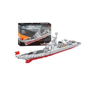 

XB06028 in luyang class to III destroyers toy military classic small particle building blocks for children's day gift birthday
