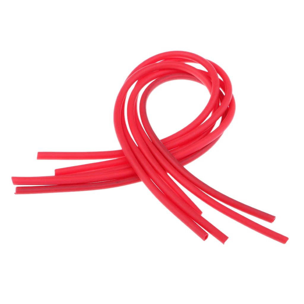 5Pcs 38.5cm Silicone Tube Hair Rigs Deep Drop Fly Tying Material Nymph Worm Skin Fishing Rig Sleeve Fishing Tackles