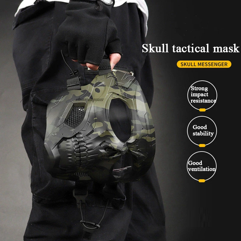 

Camouflage Tactical Ghost Masks Outdoor Hunting Military CS Masks Wargame Paintball Airsoft Skull Full Face Mask