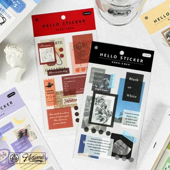 

Small Fresh Stickers Collage Beautiful Series Bullet Journal Decorative Sticker Stationery Album Sticker Flakes Scrapbooking