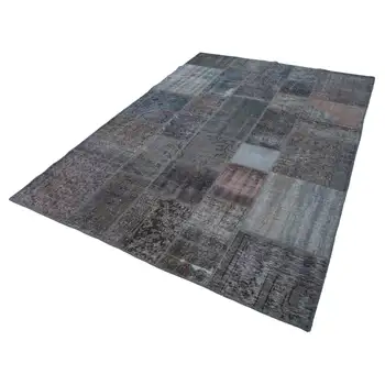 

202x296 Cm Grey Handmade Patchwork Rug-7x10 Ft