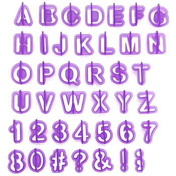 

40pcs Cake Decor Tools Alphabet Number Letter Cookie Biscuit Stamp Embosser Cake DIY Making Mould