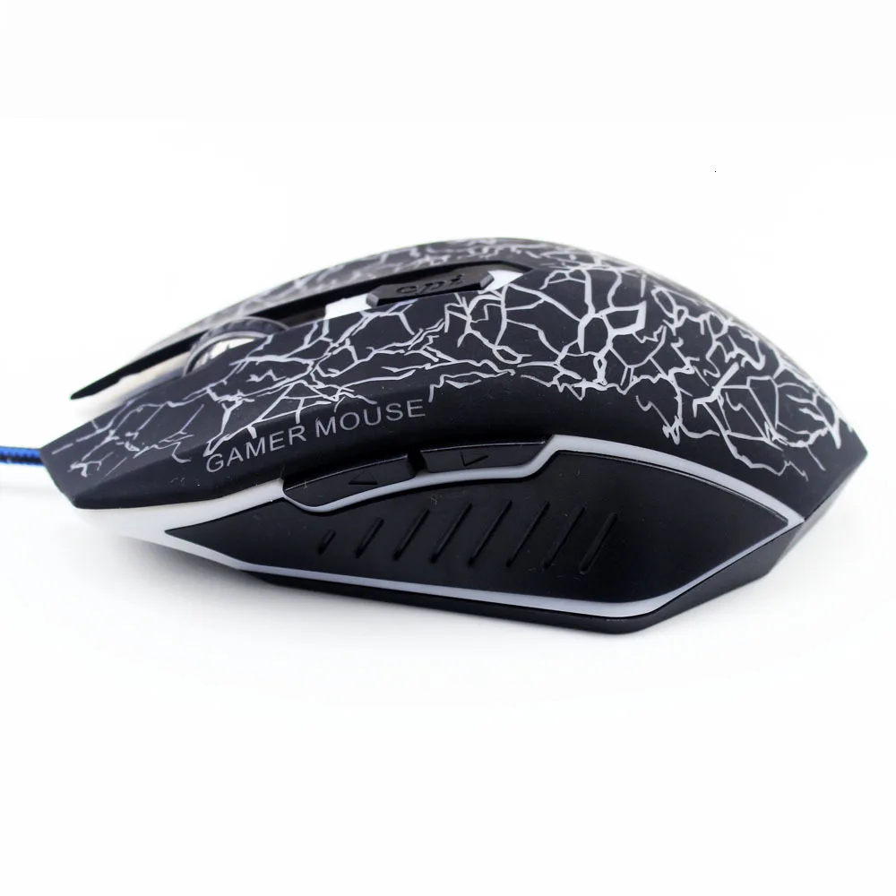 Проводная игровая мышь 4000 dpi светодиодный оптический 6 кнопок USB Pro Gamer компьютерные мыши для ПК регулируемая, USB, Проводная компьютерная мышь