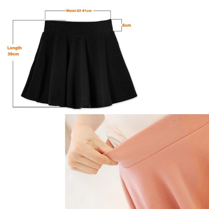Hot New Women Skirt Sexy Mini Short Skirt Fall Skirts Womens Stretch High Waist Pleated Tutu Skirt CGU 88
